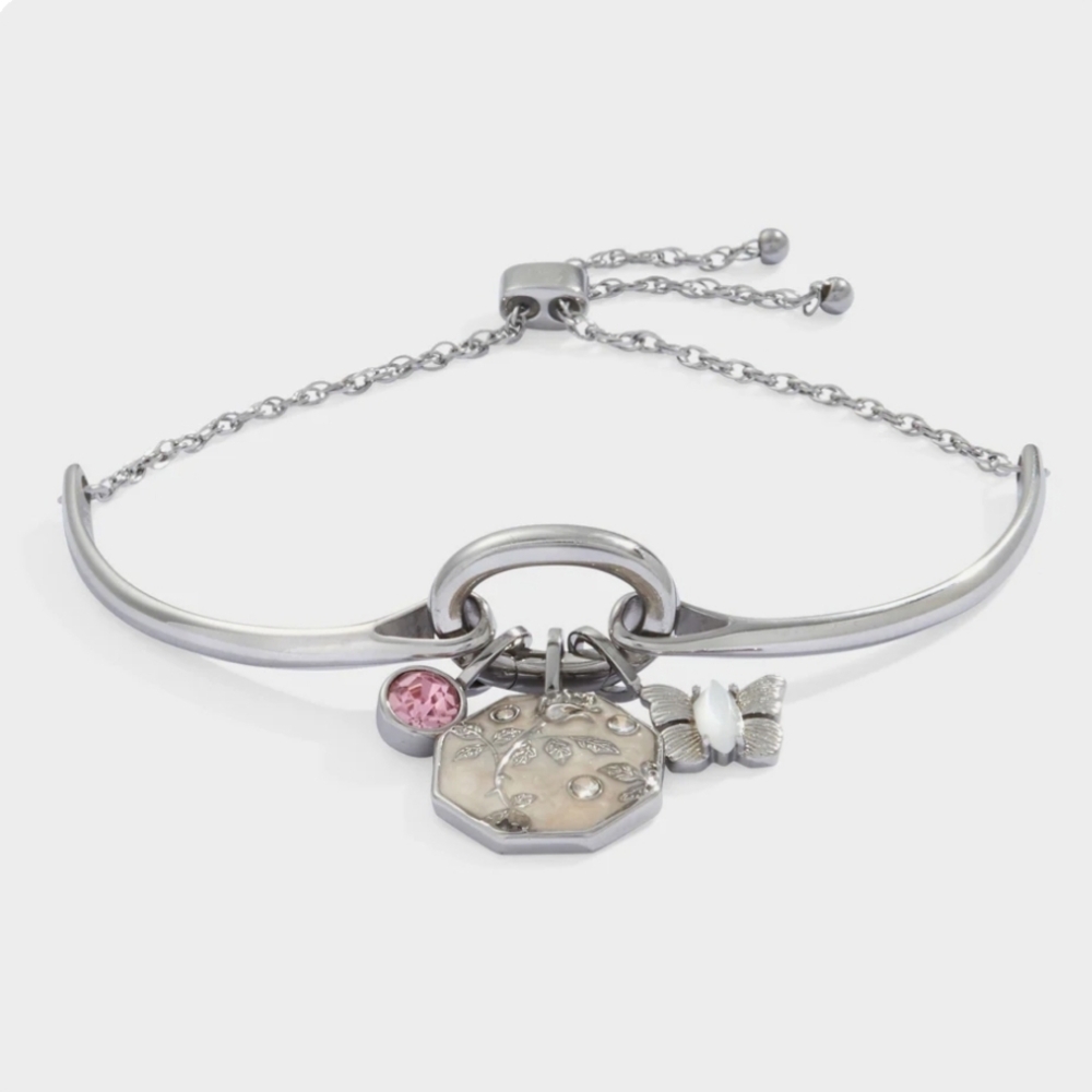 Alex and Ani Silver Transformation Trio Interchangeable Charm Bracelet